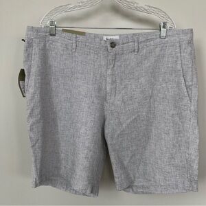 Goodfellow‎ Gray Linen Blend Flat Front Shorts Size 40 NWT